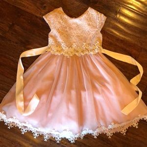 Rare Editions blush pink formal dress